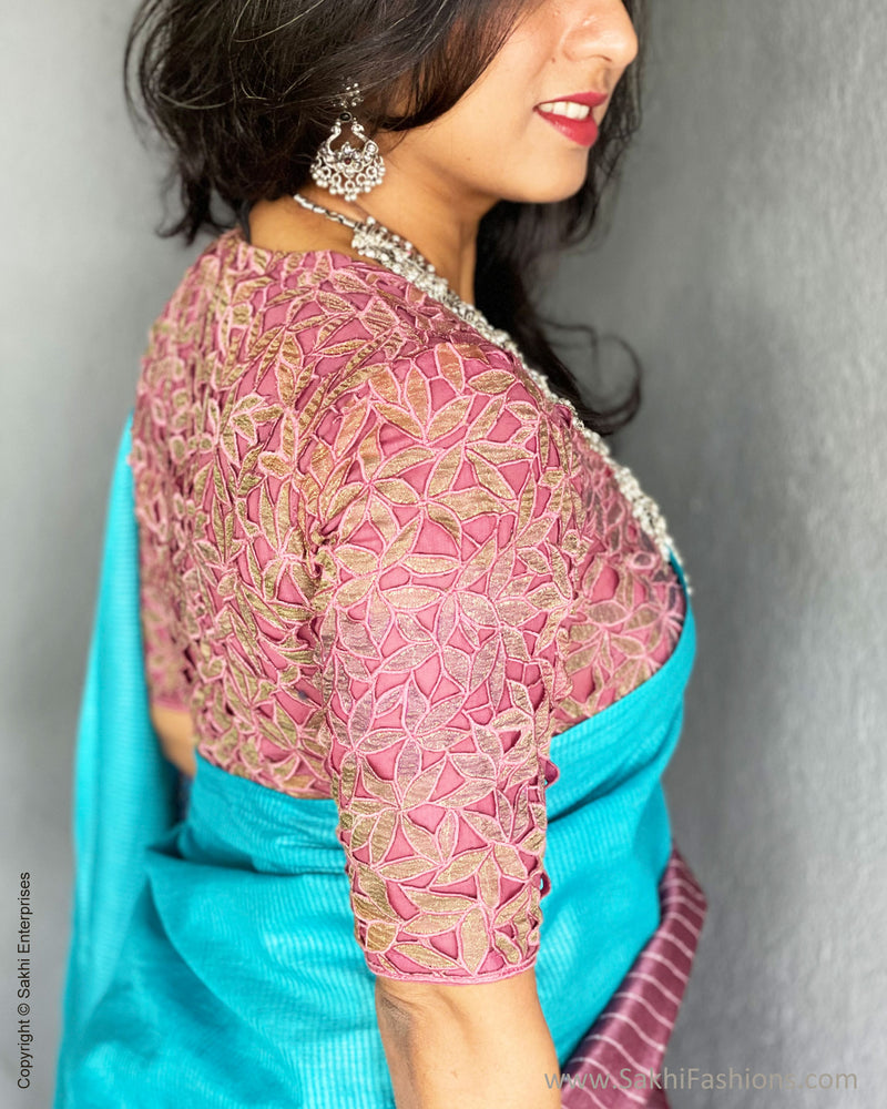 BL-217094 Pink Cutwork Rblouse