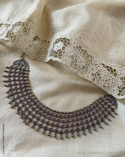 AS-V02726 Silver Ruby Necklace