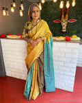 EE-V03149 Shaded Kalam Tussar