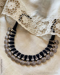 AS-V02725 Silver thread Mala