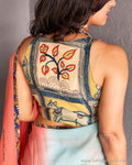 BL-V02537R Silk Kalamkari