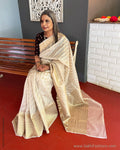 EE-V01957 Cream Banarsi Organza