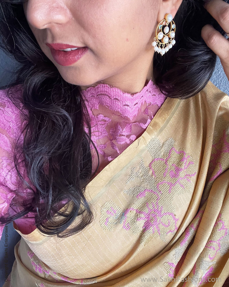 DRBL-7946 Pink Lace RBlouse