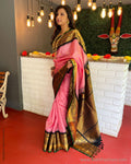 EE-V03246 Pink Gadwal Sari