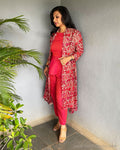 EE-V03477P Pink Cotton Suit