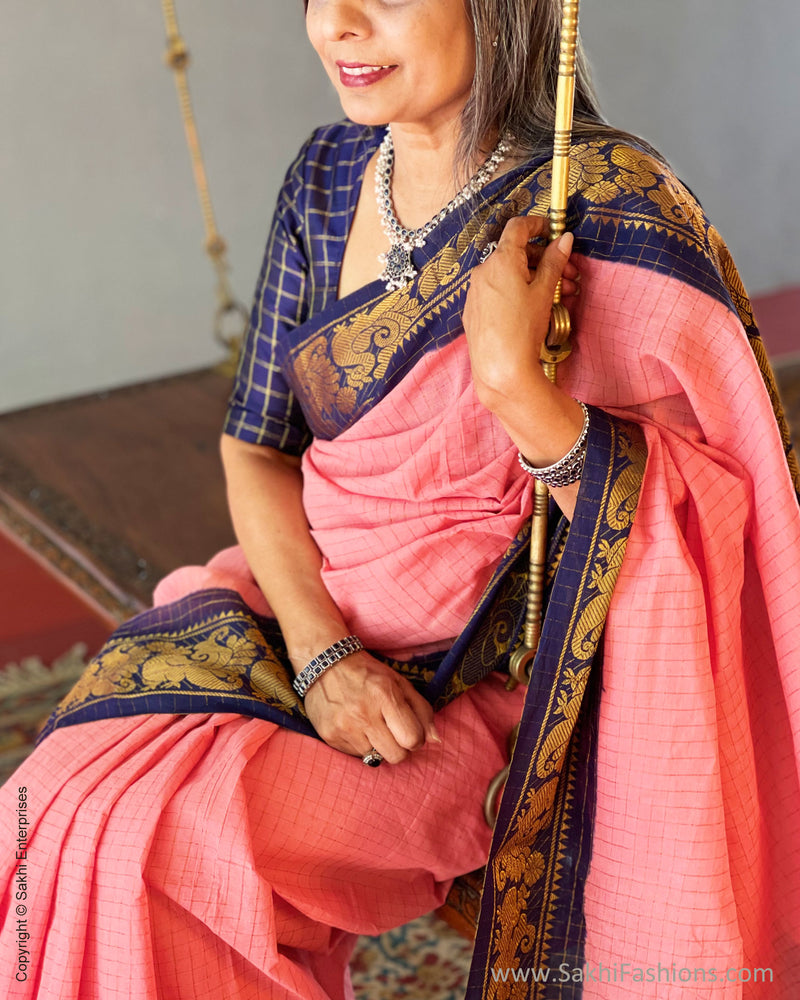 EE-V03442 Rose Madurai Cotton