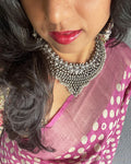 AS-V02713 Silver Necklace Mala