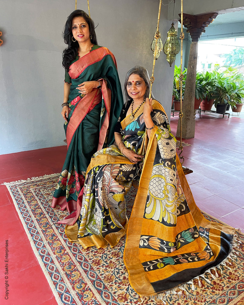 EE-V58801 Tussar floral Sari