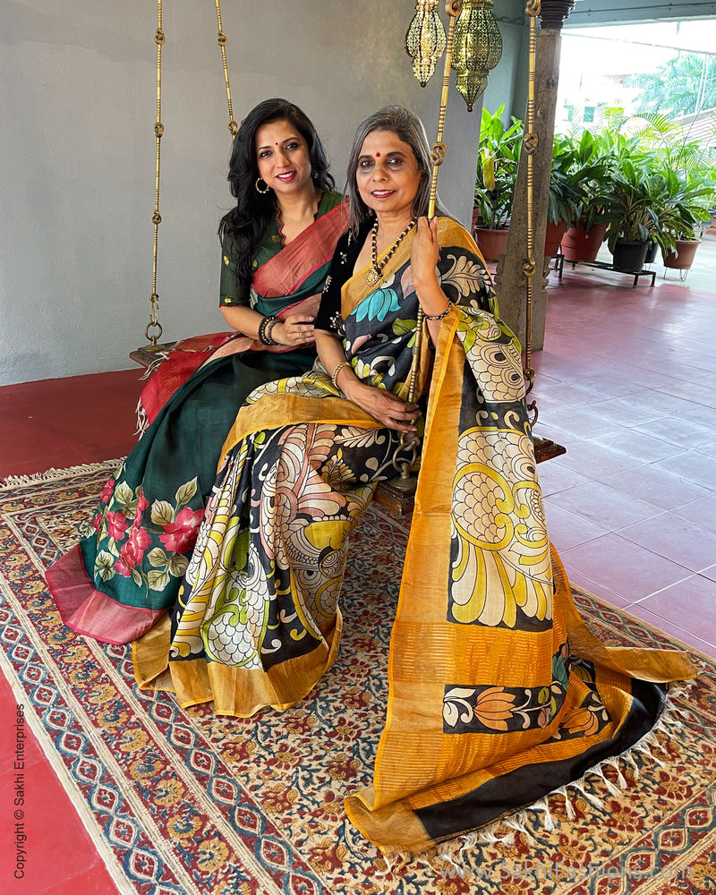 EE-V58801 Tussar floral Sari