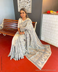 EE-V03184 Kantha Tussar Sari