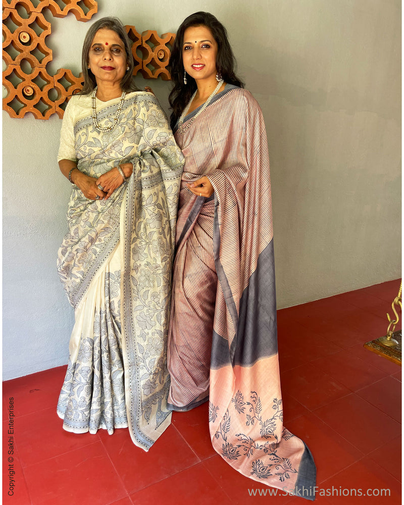 EE-V03184 Kantha Tussar Sari