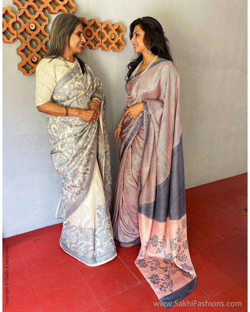 EE-V03184 Kantha Tussar Sari