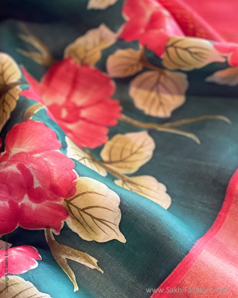EE-V58801 Tussar floral Sari