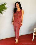 EE-V04615 Red Ajrakh Suit