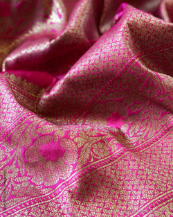 BL-V03550 Pink Banarsi Blouse