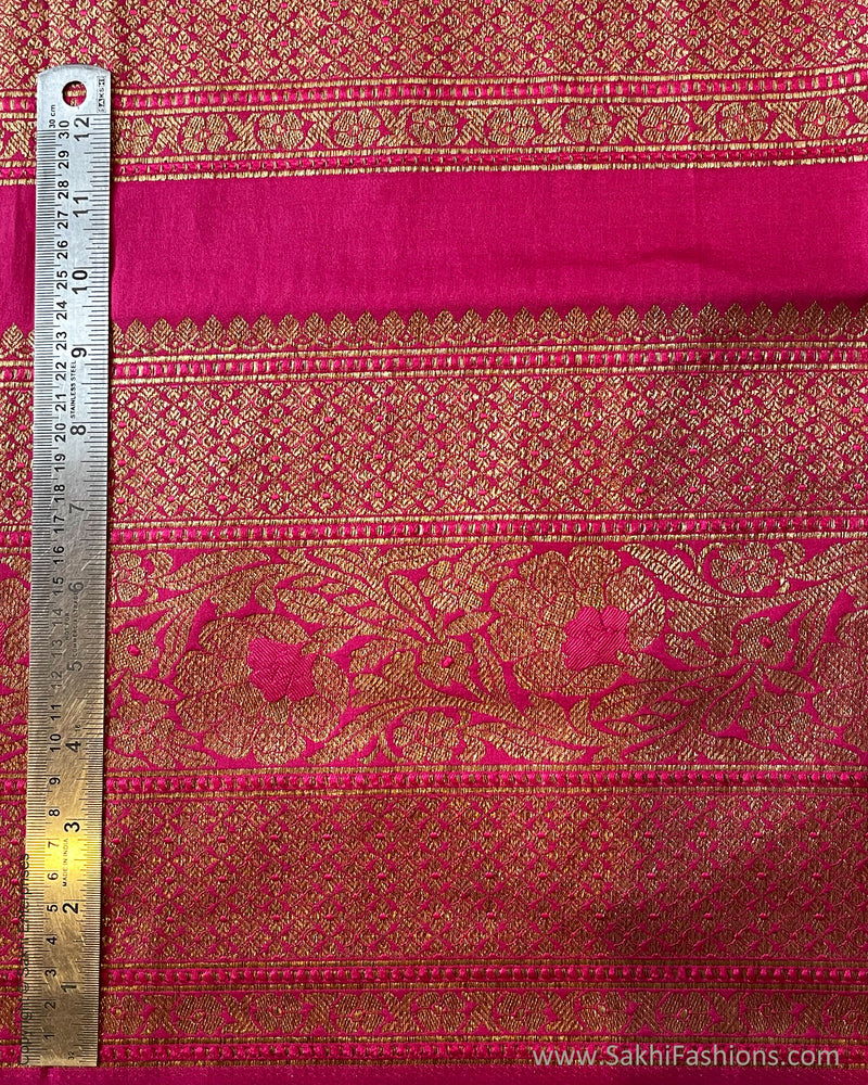 BL-V03550 Pink Banarsi Blouse