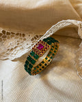 AJ-V04262A Green Bangle Kada