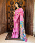 EE-V02066 Kalam Cutwork Tussar