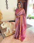 EE-V03675 Pink Tussar Sari