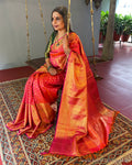 EE-V04375 Peach Kanjeevaram