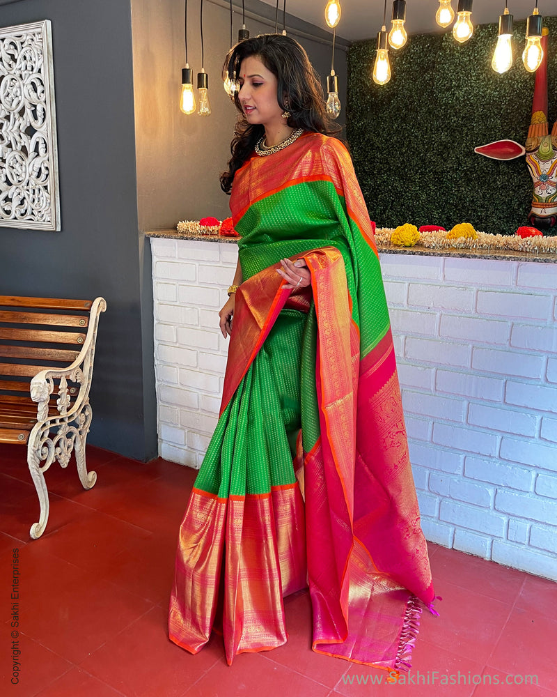 EE-V03014 Parrot Green Kanchi