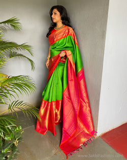 EE-V03014 Parrot Green Kanchi