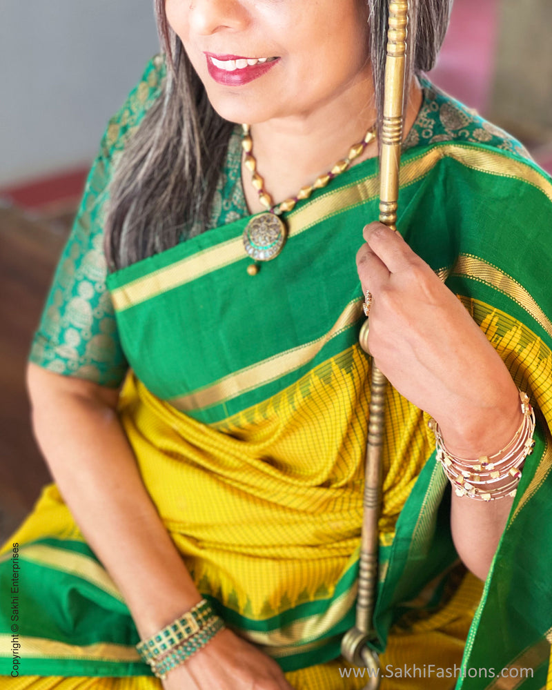BL-R26671 Green Banarsi RBlouse