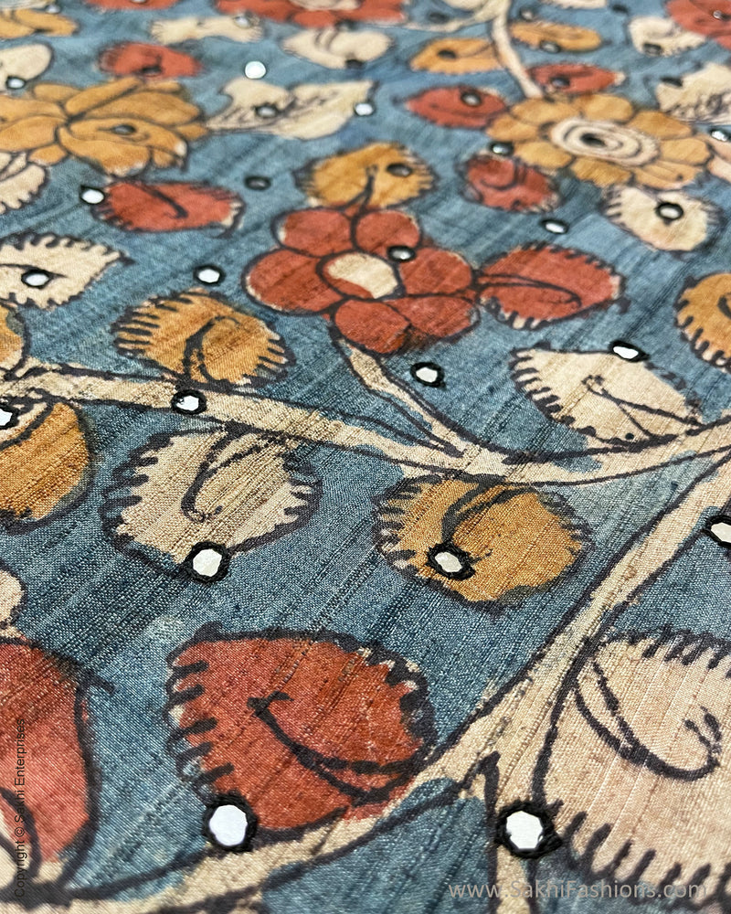 BL-V06460 Kalamkari Tussar BlouseF