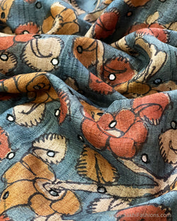 BL-V06460 Kalamkari Tussar BlouseF