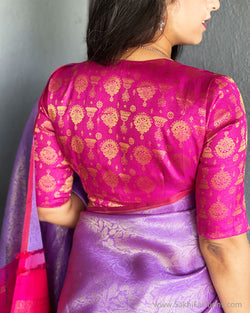 BL-FQ7985 Pink Kanchi Jhumka BlouseF