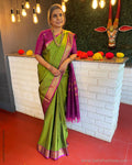 EE-V05415 Green Kanchi sari