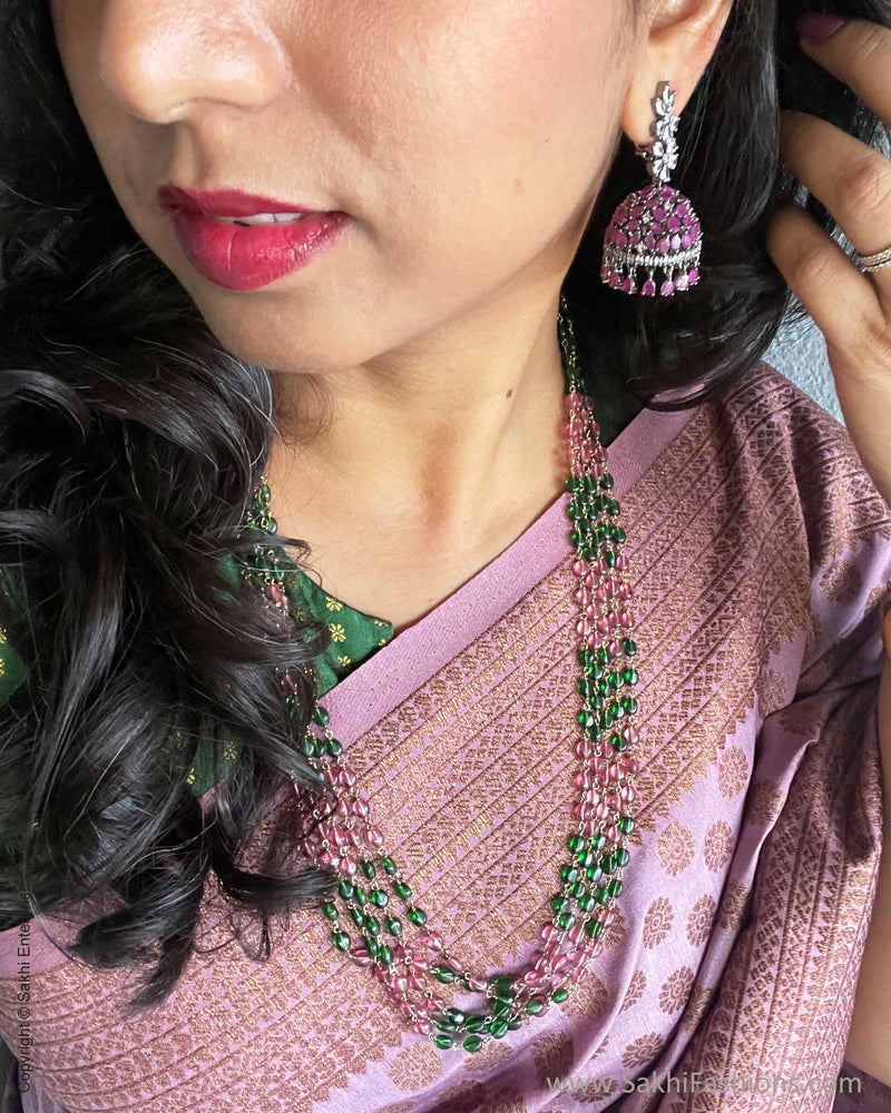 AJ-V04277 Ruby Jhumka Earring