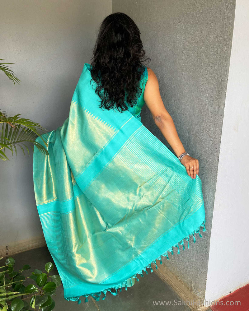 EE-V04748 Green Kanchi saree