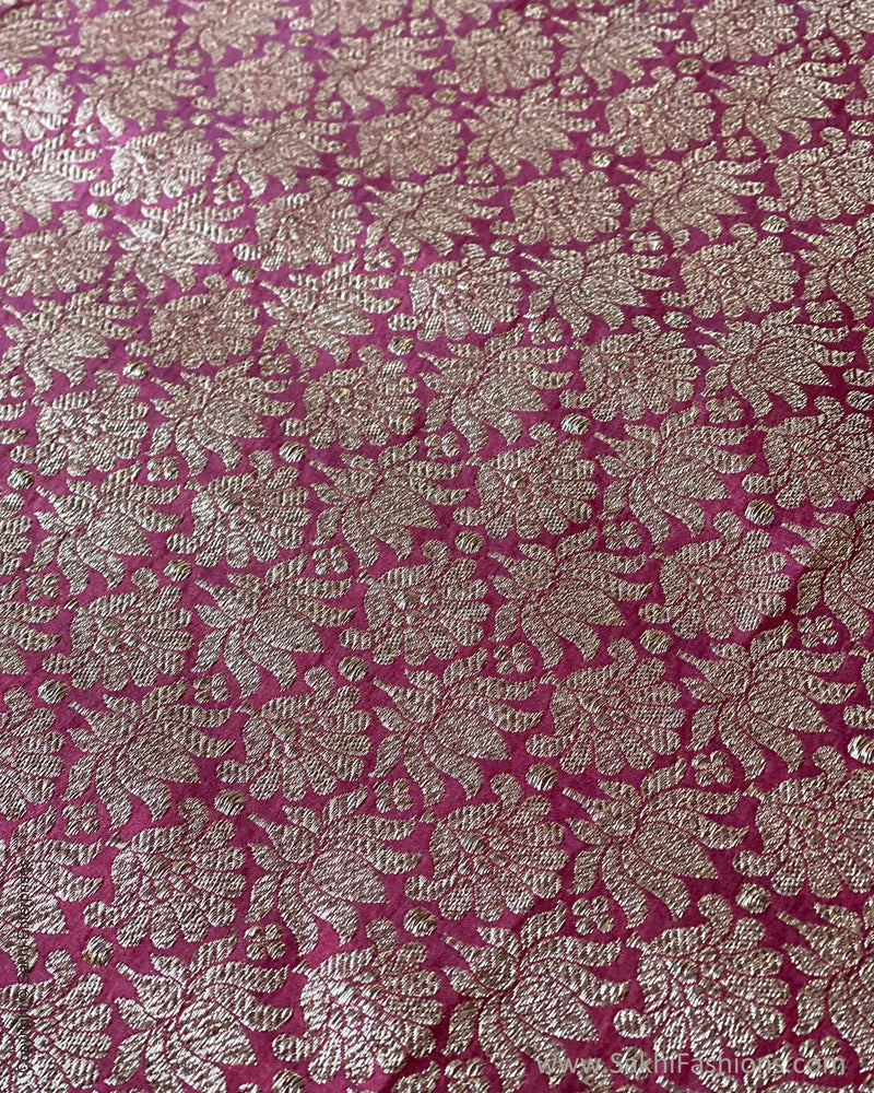 BL-V08232 Plum Banarsi Blouse
