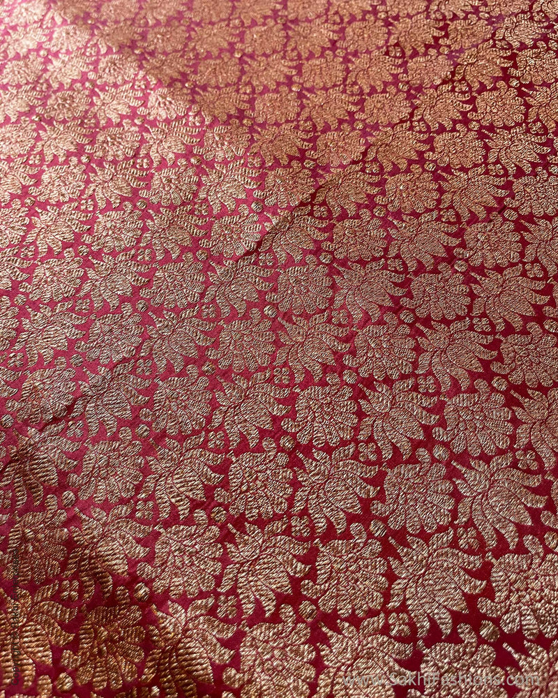 BL-V08232 Plum Banarsi Blouse