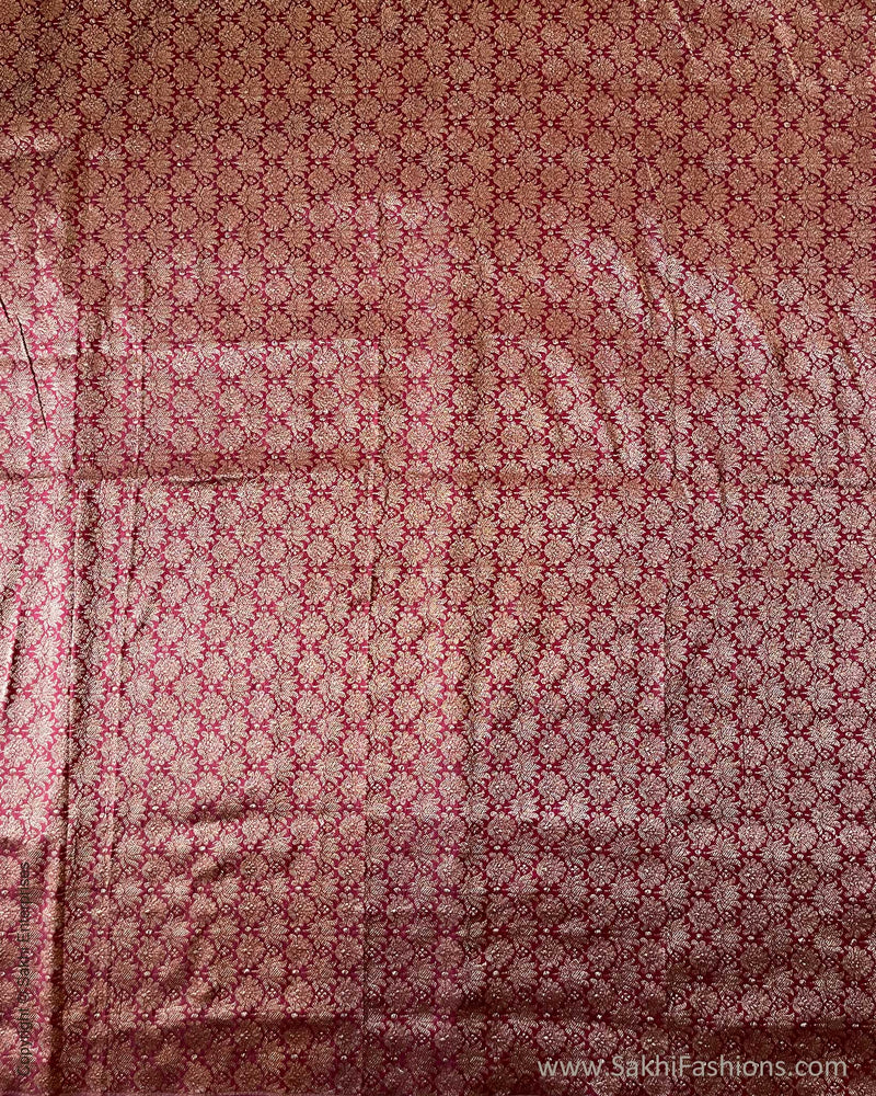 BL-V08232 Plum Banarsi Blouse