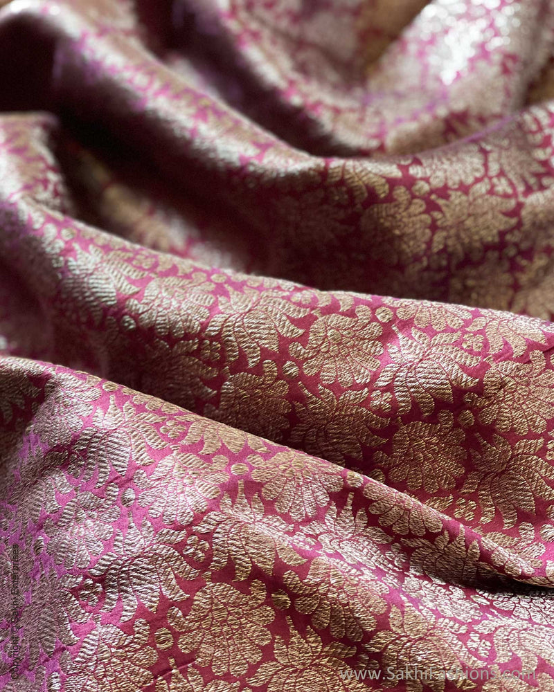 BL-V08232 Plum Banarsi Blouse