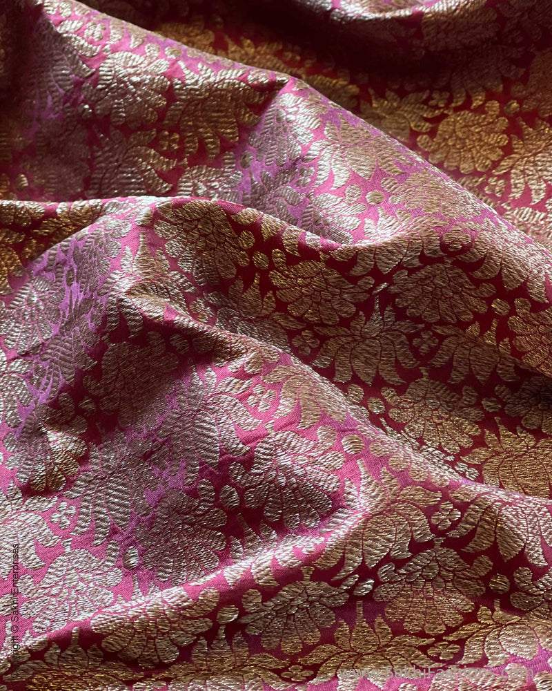 BL-V08232 Plum Banarsi Blouse