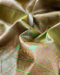 BL-V09683G Green Banarsi Blouse
