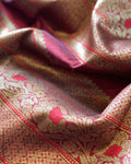 BL-V09683 Rust Banarsi Blouse