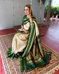 EE-V04634 Cream Gadwal Sari