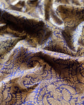 BL-V08238 Blue Banarsi Blouse