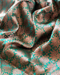 BL-V08227 Green Banarsi Blouse