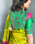 BL-V09287 Tussar Cutwork Rblouse