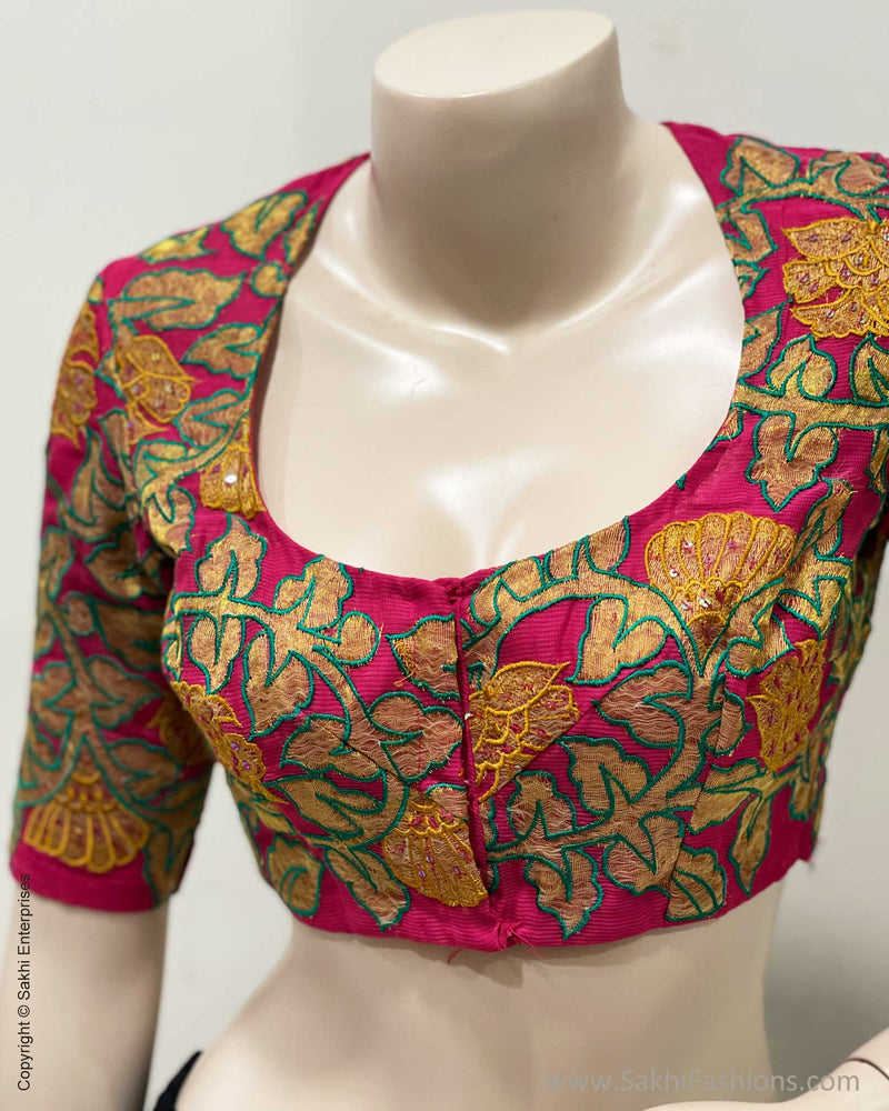 BL-S58024 Pink Applique Rblouse