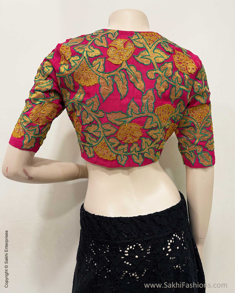 BL-S58024 Pink Applique Rblouse