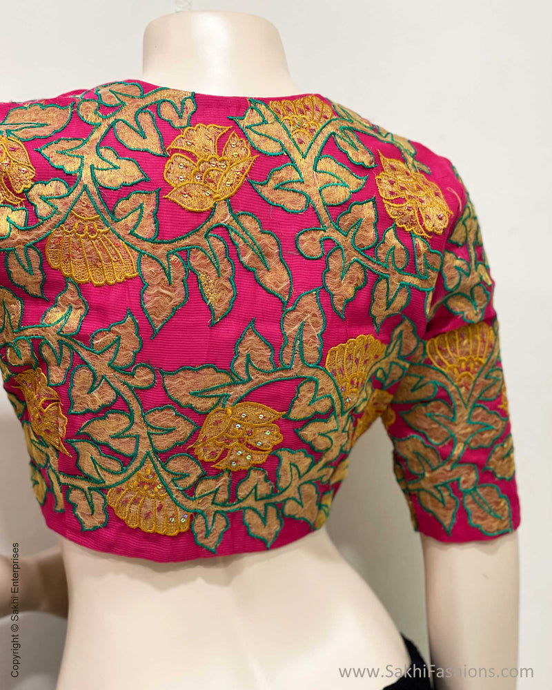 BL-S58024 Pink Applique Rblouse