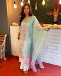 EE-V06996 Green Dhakai Salwar