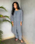 EE-V15184 Indigo Strip Co-ord