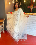 EE-V06993 White Dhakai Salwar